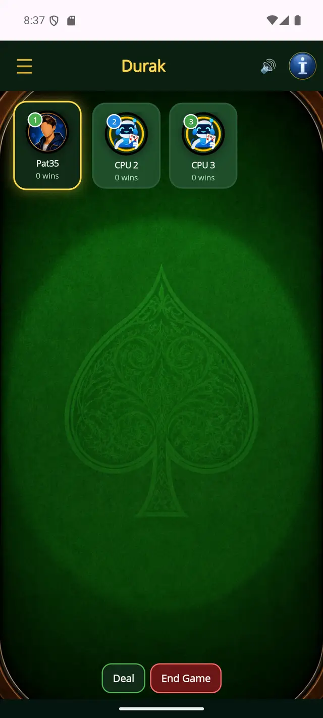 Durak — Before the deal