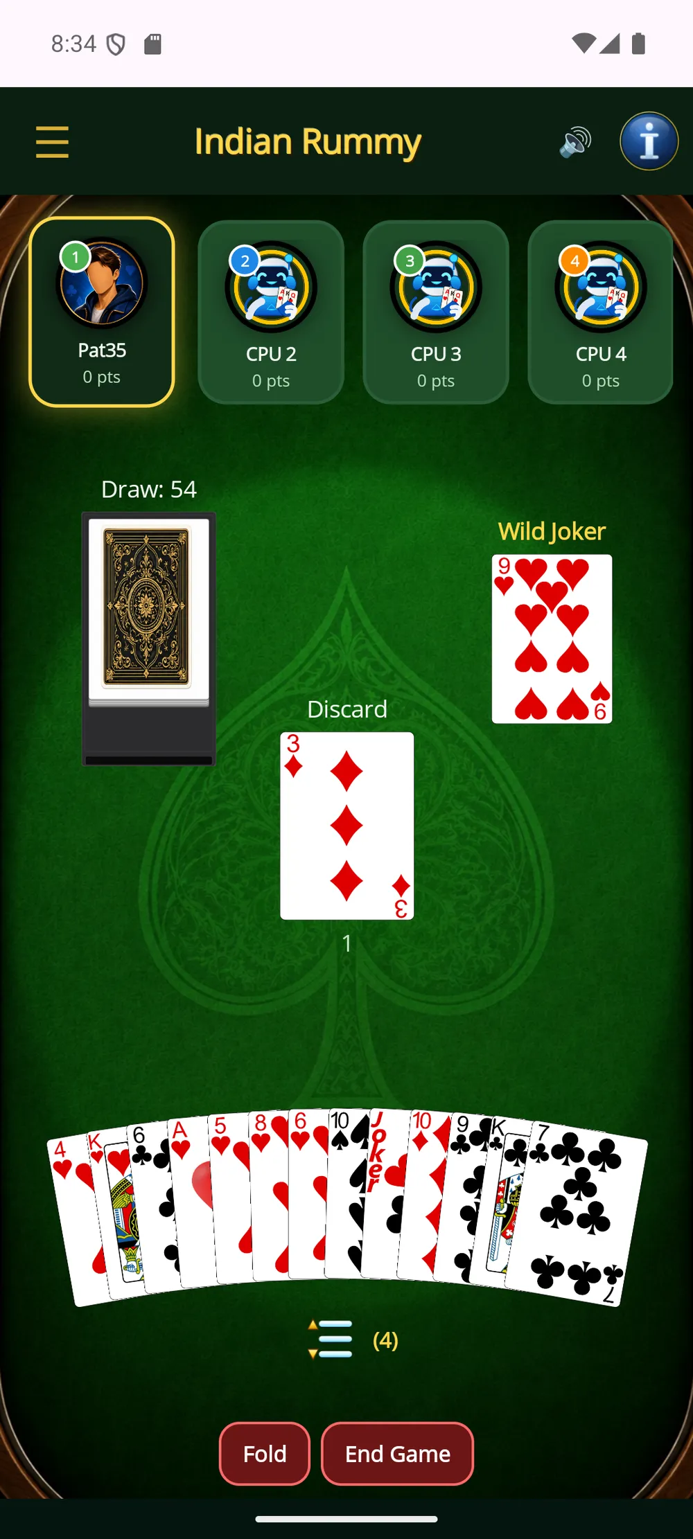 Indian Rummy — The deal