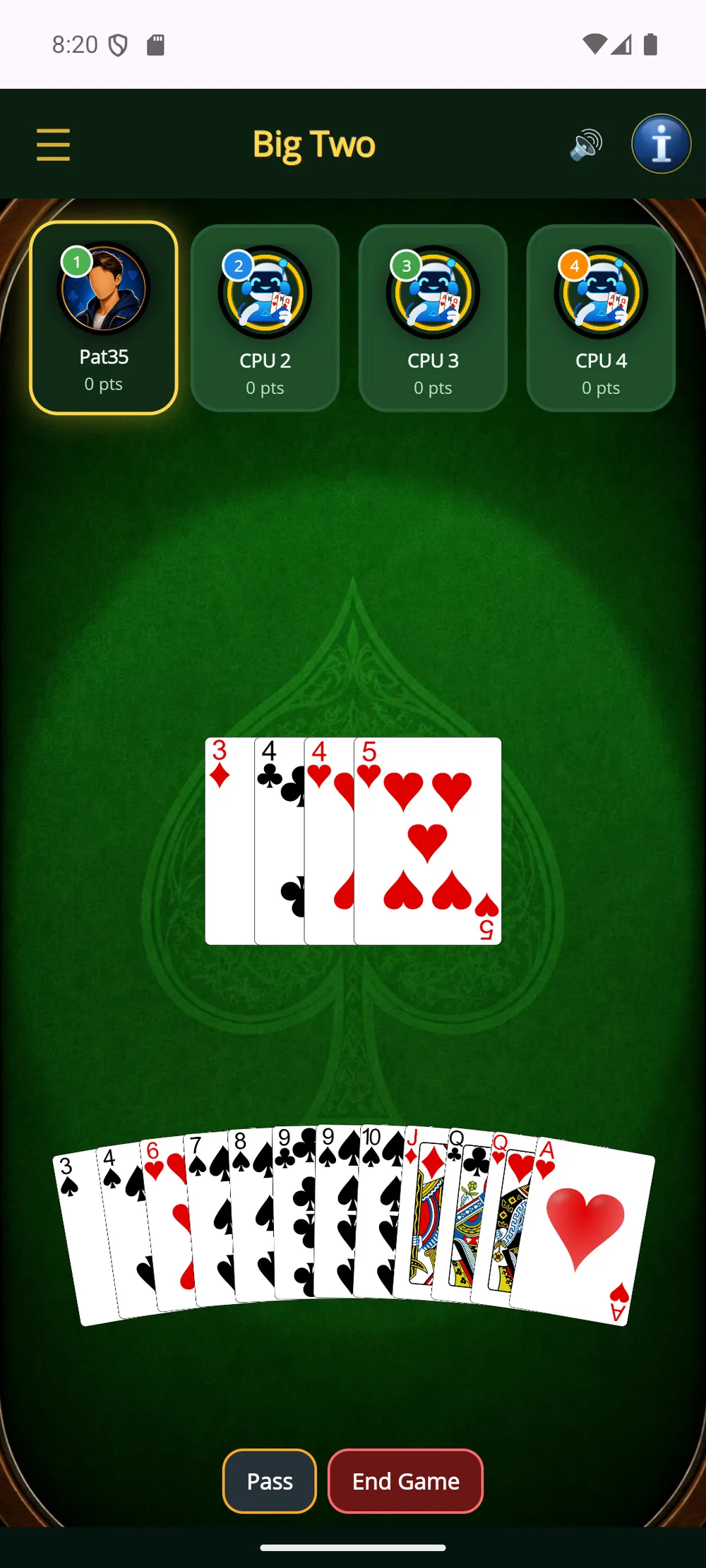 Big Two — Beat the play