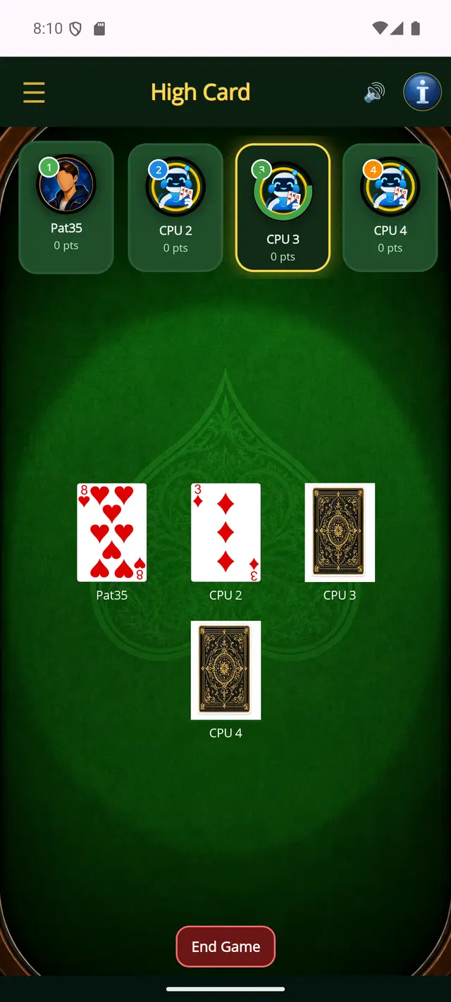 High Card — The reveal