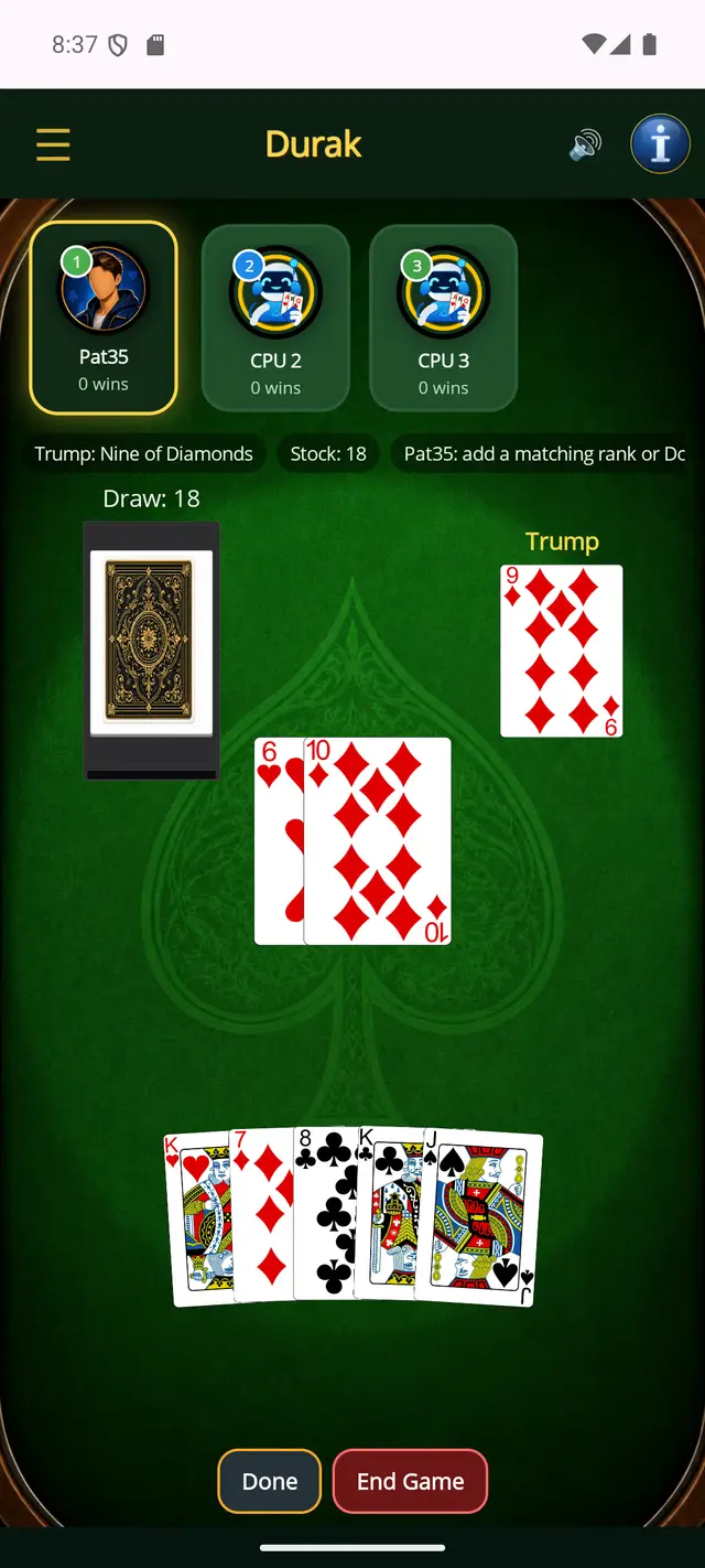 Durak — The attack