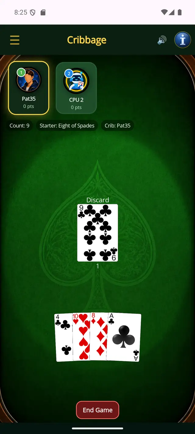 Cribbage — The play